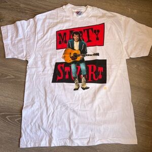 Vntg Marty Stuart Love And Luck 1994 Concert Tee shirt Large White Single Stitch